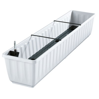 Geli Blumenkasten 'Aqua Flor', weiß, ca. 100 x 22 x H 18,5 cm