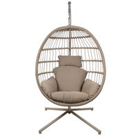 Sungörl Hängesessel 'Folt Prestige' inkl. Auflagen, anthrazit/braun