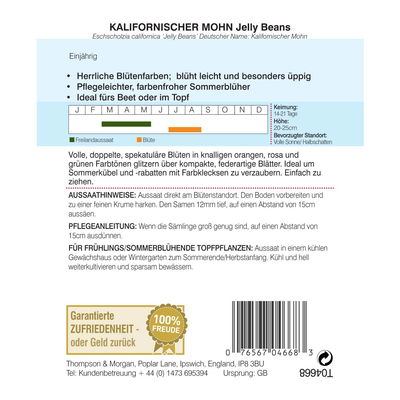 Thompson & Morgan Kalifornischer Mohn 'Jelly Beans'