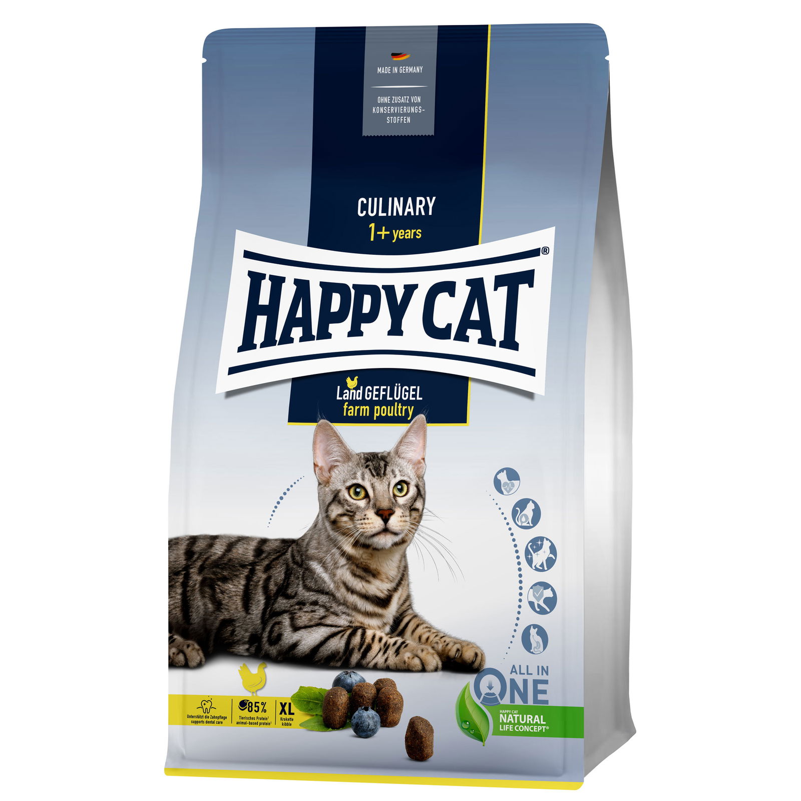 Trockenfutter, Happy Cat Culinary Adult, Land-Geflügel