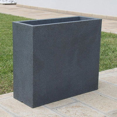 Euro 3 Plast Pflanzkasten 'Kube High', granit, ca. 80 x 30 x H 70 cm