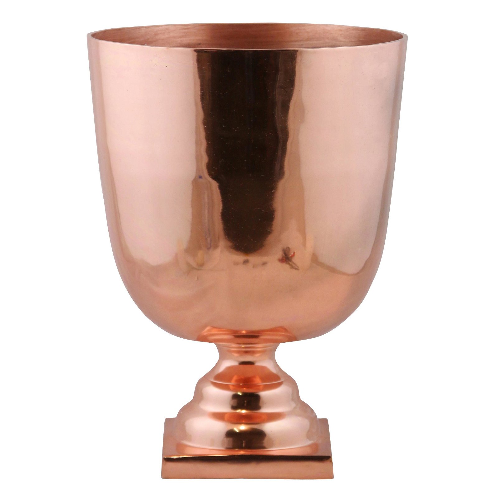 Vase, Kelchform, kupfer, H 59 x Ø 40 cm