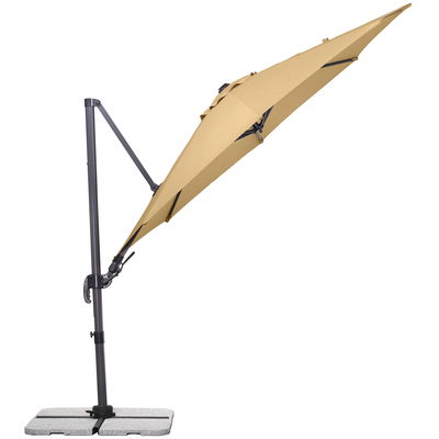 Sonnenschirm 'Rhodos eco TWIST', natur, ca. Ø 300 cm