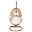 Hängesessel Rhodes, natur, inkl. Kissen, handgewebt, 195 x 95 x 95 cm