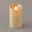 LED Echtwachskerze 'Magic Flame', gold, Ø 7,5 x H 12,5 cm