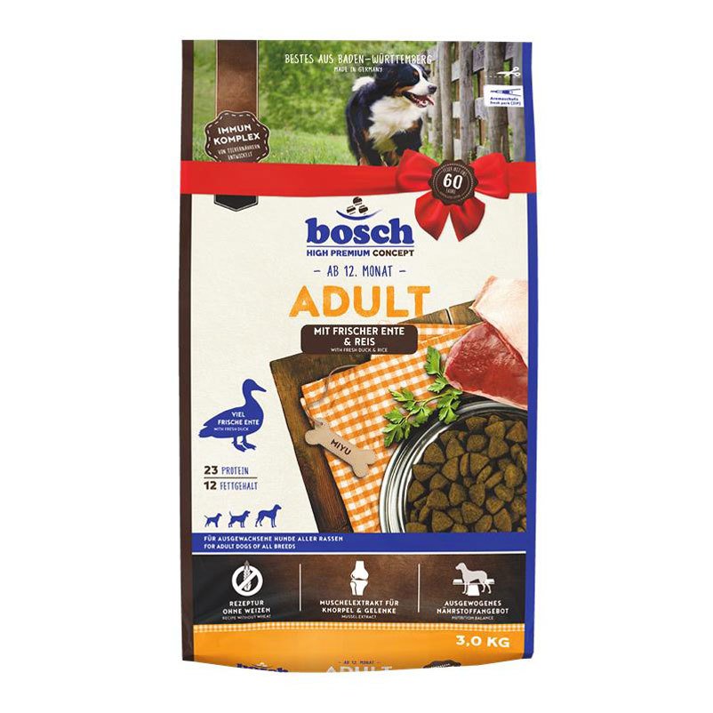 Bosch Adult, Ente und Reis, 3 kg