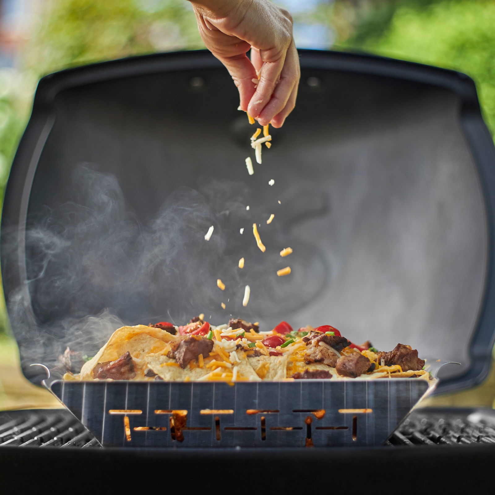 Weber® Style™ Gemüsekorb groß, Edelstahl, 37 x 30 x 6,5 cm