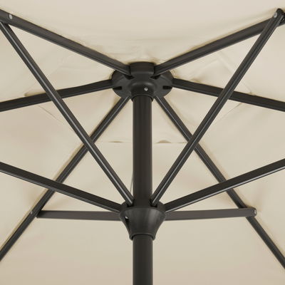 Mittelstockschirm 'Bilbao', Ø ca. 220 cm, natur Mittelstockschirm 'Bilbao', Ø ca. 220 cm, natur