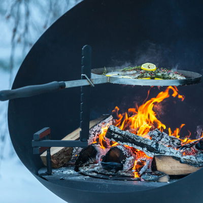 Edelstahl-Grillrost, silber, ca. Ø 50 cm Edelstahl-Grillrost, silber, ca. Ø 50 cm