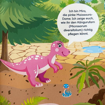 Dino Snack®, Mira, Känguru-Farn, Topf-Ø 14 cm, mit Brotdose Dino Snack®, Mira, Känguru-Farn, Topf-Ø 14 cm, mit Brotdose