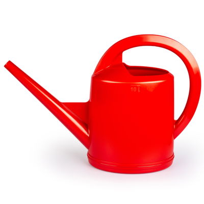 Stöckli Gießkanne, rot, mit Brausekopf, Kunststoff Stöckli Gießkanne, rot, mit Brausekopf, Kunststoff