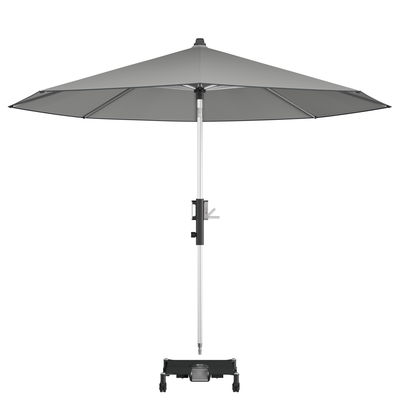 Knirps Kurbelschirm 'Phoenix', hellgrau, Ø ca. 315 cm