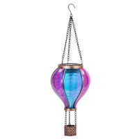 Solarlaterne Heißluftballon 'Aurora S', bunt, ca. Ø11 x H37 cm