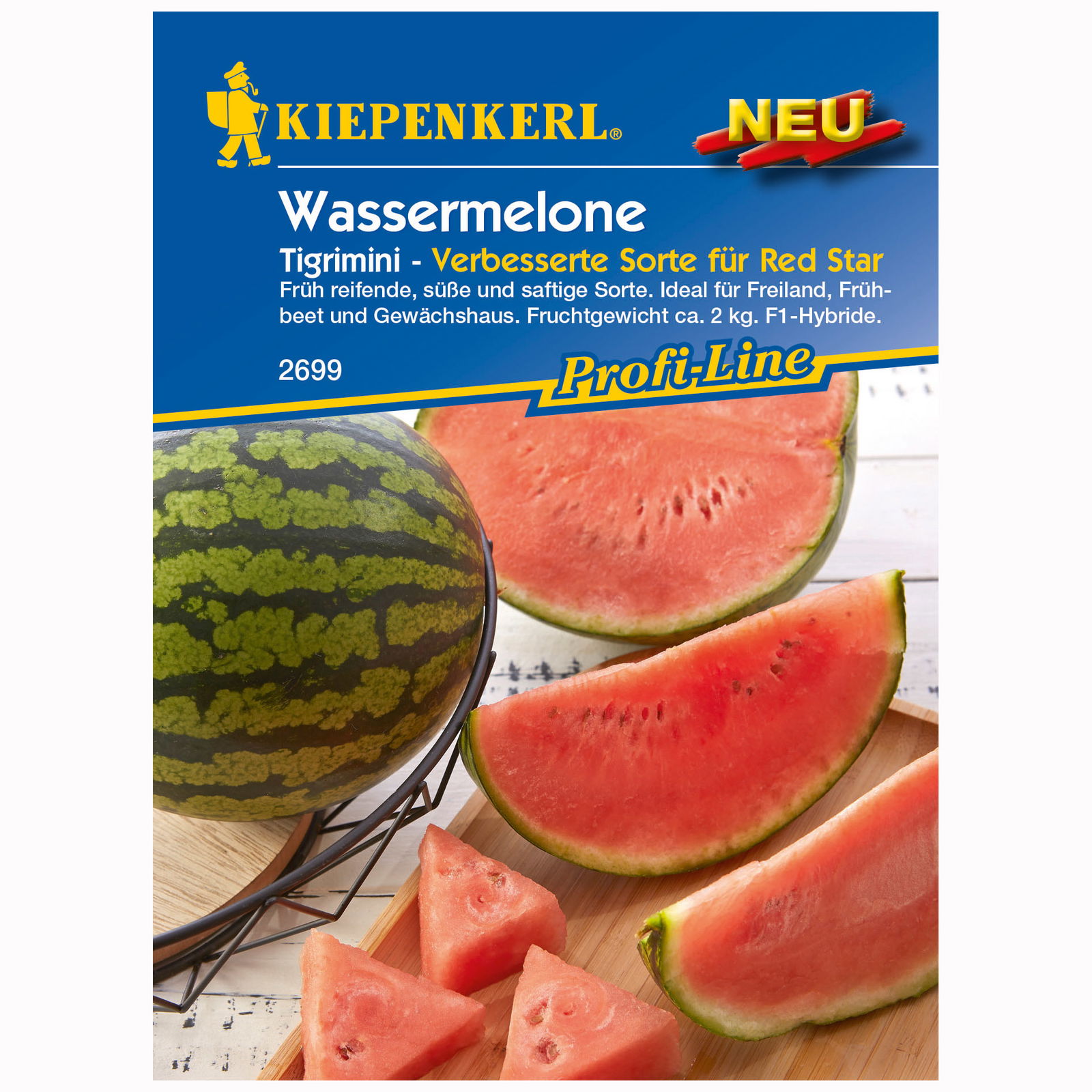 Wassermelone 'Tigrimini', grün, ca. 6 Samen