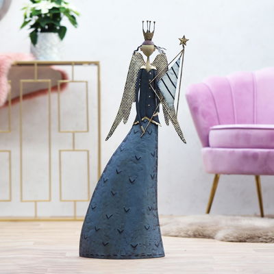 Engel, grau, Höhe ca. 83 cm