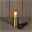 Tischlampe, gold, Metall, 7,5 x 10 cm