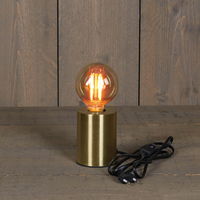 Tischlampe, gold, Metall, 7,5 x 10 cm