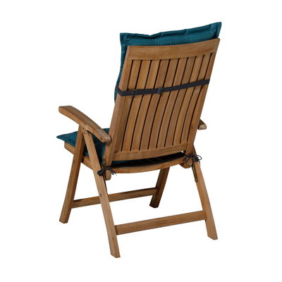 Hochlehnerauflage 'Panama', meeresblau, ca. 123 x 50 cm