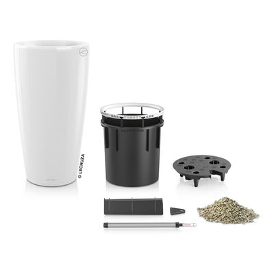 Lechuza 'Rondo Premium 40', weiß, ca. Ø 40 x H 75 cm