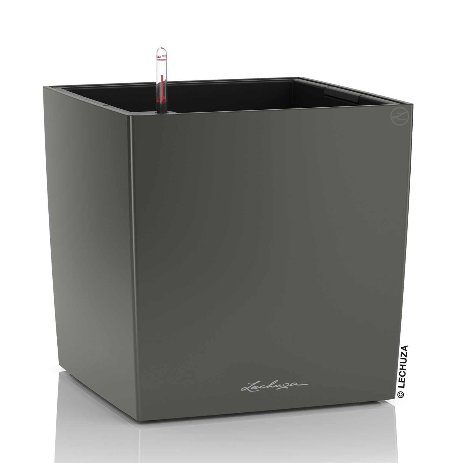 Lechuza 'Cube Premium 30', anthrazit, 29,5 x 29,5 x H 30 cm