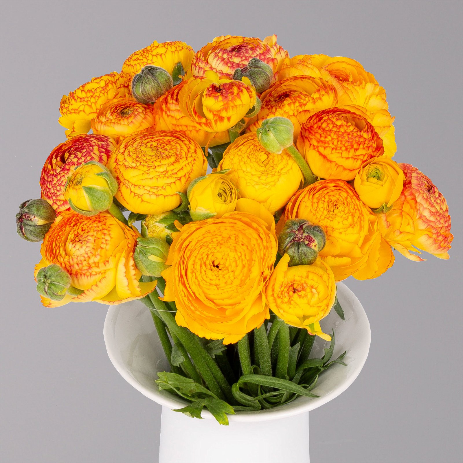 Blumenbund mit Ranunkeln, 15er-Bund, orange, inkl. gratis Grußkarte
