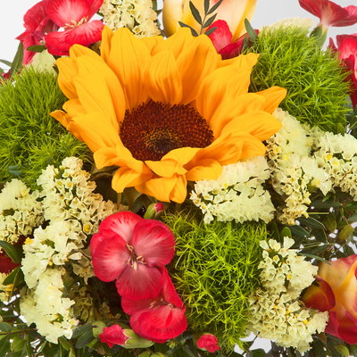 Blumenstrauß 'Sonnige Grüße', handgebunden Blumenstrauß 'Sonnige Grüße', handgebunden