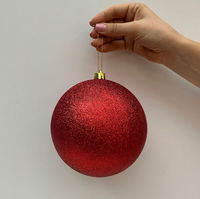 Christbaumkugeln, 4er-Set, weihnachtsrot, ca. Ø 14 cm Christbaumkugeln, 4er-Set, weihnachtsrot, ca. Ø 14 cm