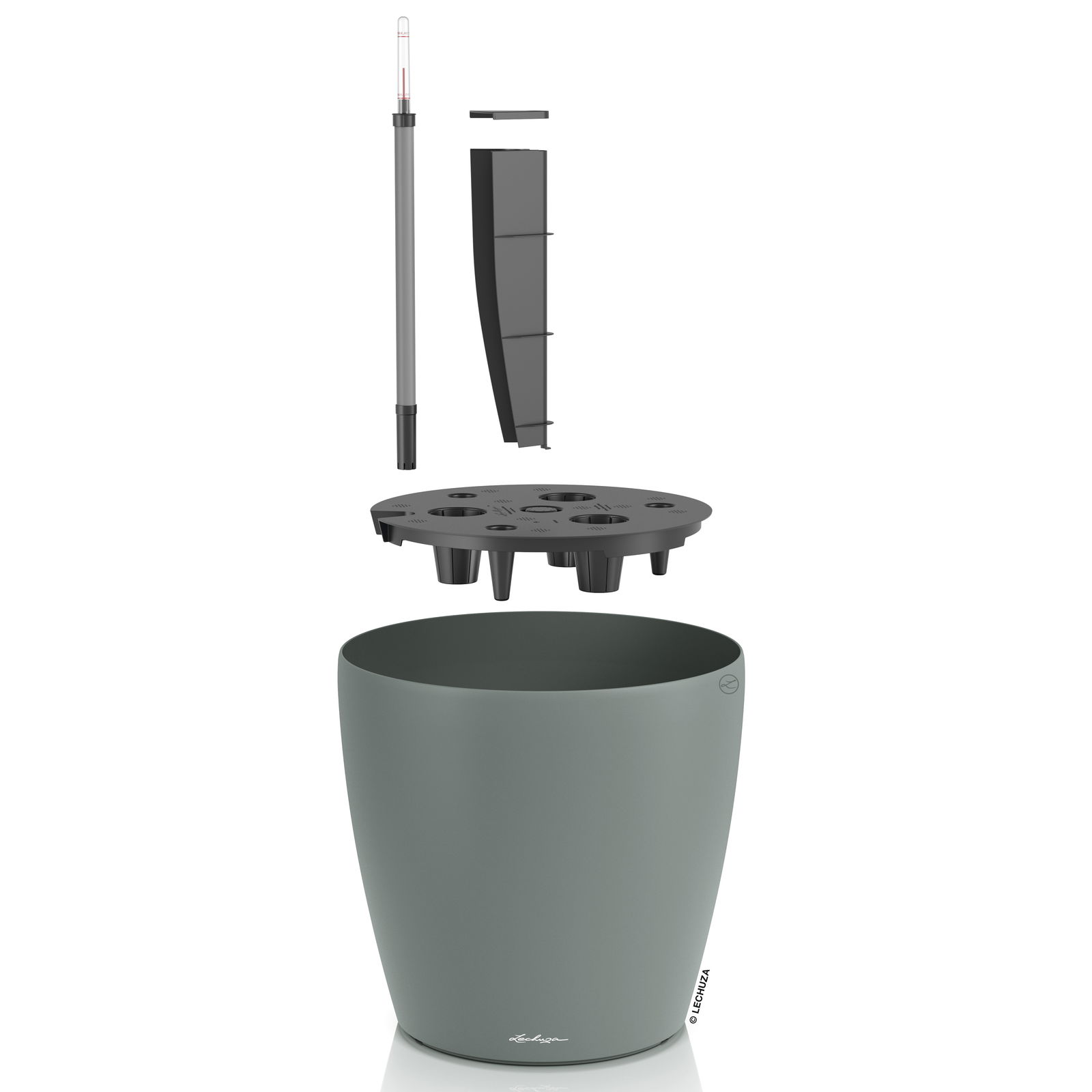 Lechuza Pflanzgefäß 'Classico Color 50', grau, ca. 49 x 49 x H 46,5 cm
