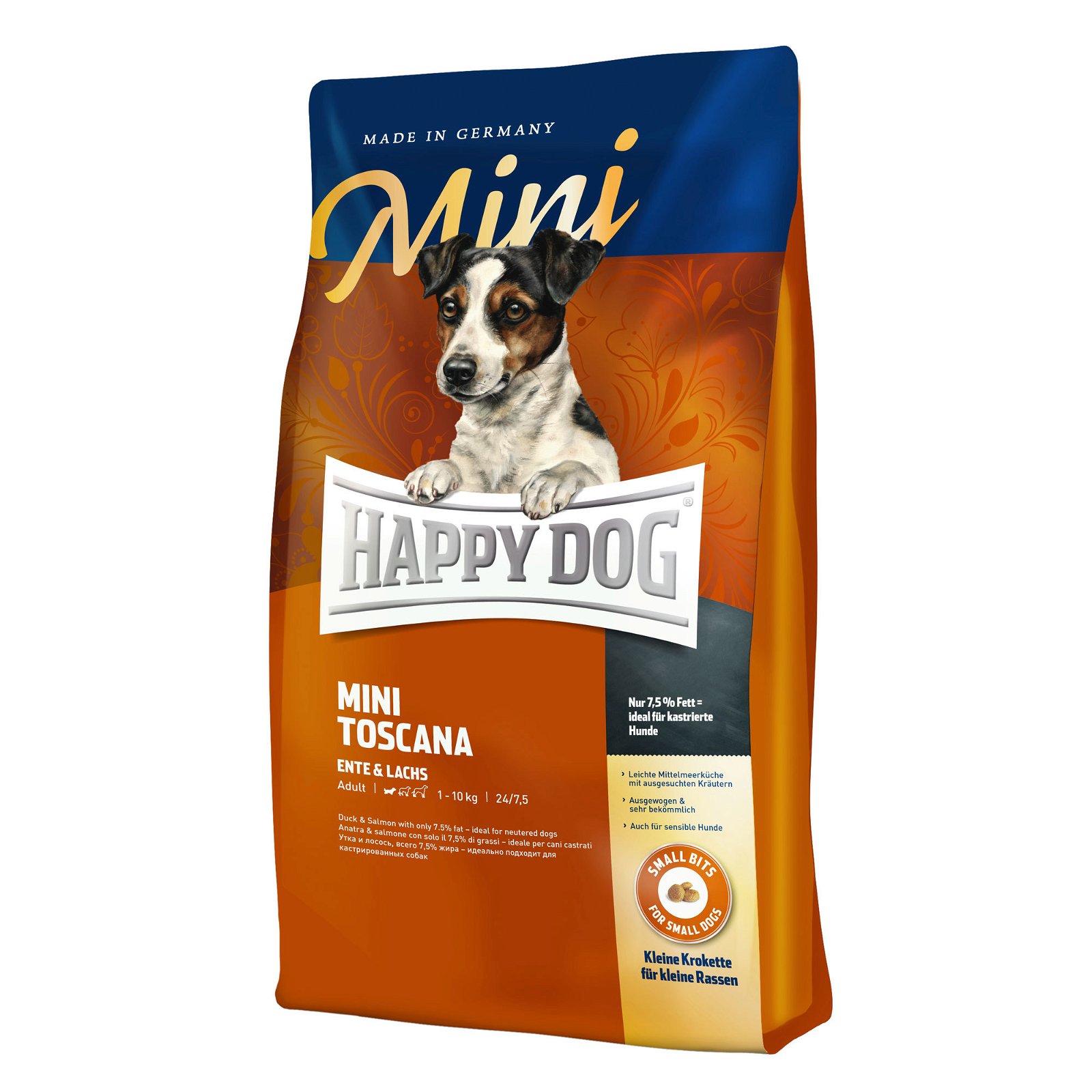 Happy Dog MINI Toskana, Hundetrockenfutter, 1 kg