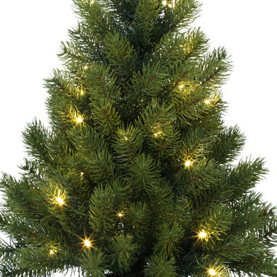 Künstlicher Weihnachtsbaum im Topf mit LED-Beleuchtung, Höhe ca. 60 cm Künstlicher Weihnachtsbaum im Topf mit LED-Beleuchtung, Höhe ca. 60 cm