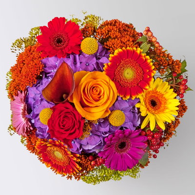 Blumenstrauß 'Waldspaziergang', handgebunden Blumenstrauß 'Waldspaziergang', handgebunden
