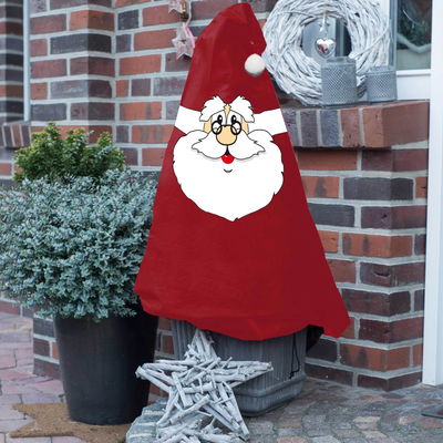Winterschutz Vlieshaube 'Santa', rot-weiß, ca. 110 x 150 cm Winterschutz Vlieshaube 'Santa', rot-weiß, ca. 110 x 150 cm