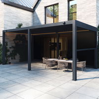 Seitenteil für Pergola, anthrazit, ca. 400 x 250 cm