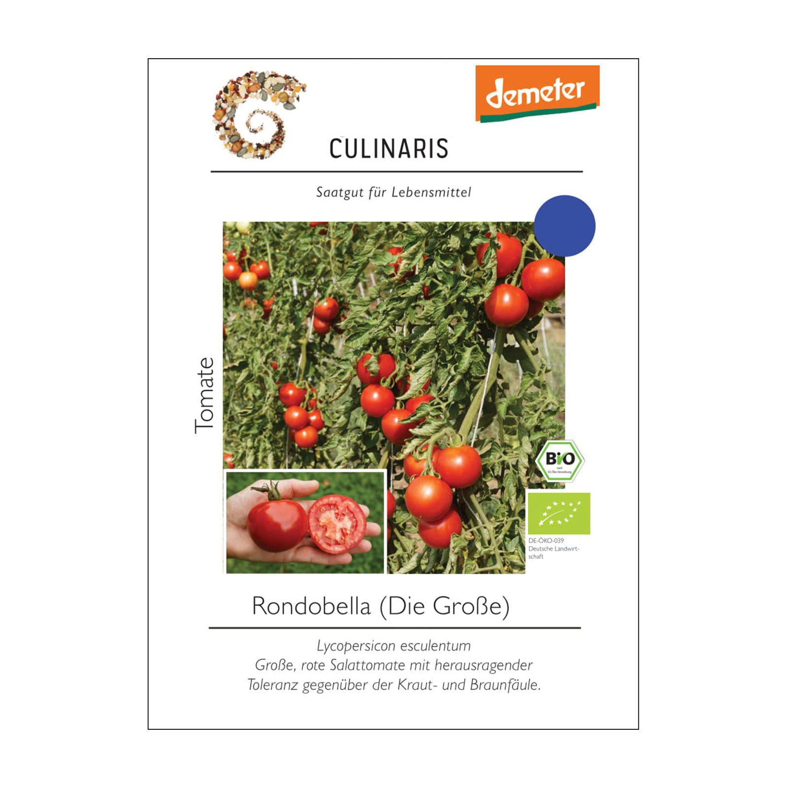 Tomatensamen, Freilandtomate 'Rondobella'