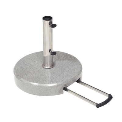 Kölle Trolley Granit-Schirmständer, rund, mit Rollen, Ø 45 cm Kölle Trolley Granit-Schirmständer, rund, mit Rollen, Ø 45 cm