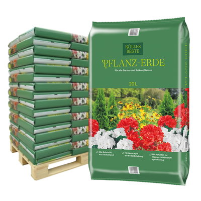 Kölles Beste Pflanzerde, torfreduziert, 45 Sack à 20 l, gesamt 900 Liter Kölles Beste Pflanzerde, torfreduziert, 45 Sack à 20 l, gesamt 900 Liter