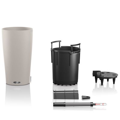 Lechuza 'Cilindro Color 23', sandbraun, ca. Ø 23 x H 41 cm