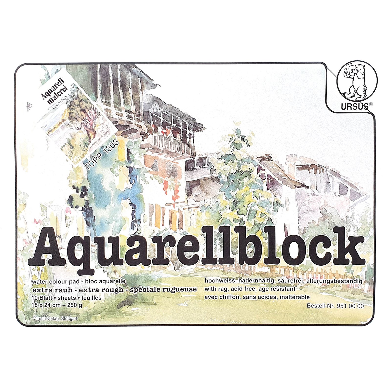 Aquarellblock 250g 18x24cm