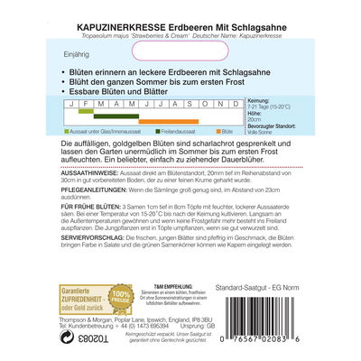 Thompson & Morgan Blumensamen Kapuzinerkresse 