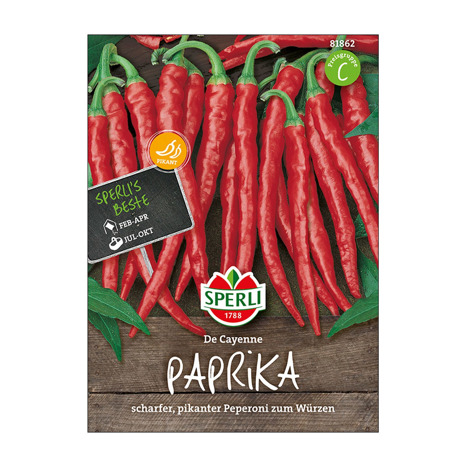 Gemüsesamen, Paprika 'De Cayenne'