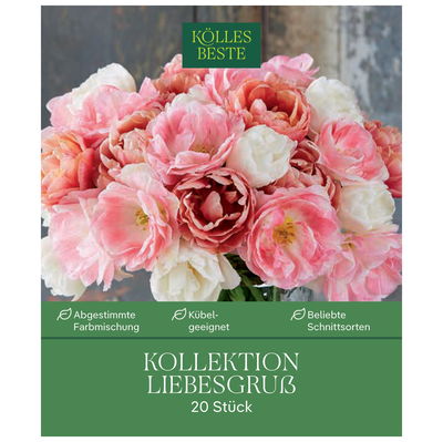 Tulpenmischung, Kollektion 'Liebesgruß', 20 Blumenzwiebeln Tulpenmischung, Kollektion 'Liebesgruß', 20 Blumenzwiebeln