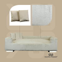 Rohrschneider Tierbett 'Hudson', beige, ca. 57 x 90 cm