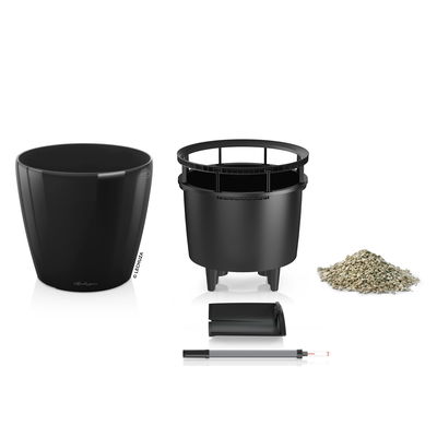 Lechuza 'Classico LS 28', schwarz, ca. Ø 29 x H 26 cm