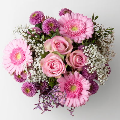 Blumenstrauß 'Pink Passion', handgebunden, Größe M Blumenstrauß 'Pink Passion', handgebunden, Größe M