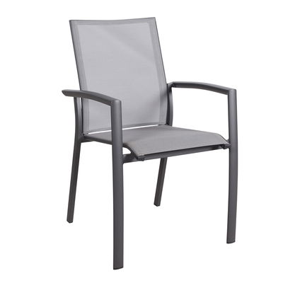 Kölle Alu-Textilen Stapelsessel 'Iris', grau Kölle Alu-Textilen Stapelsessel 'Iris', grau