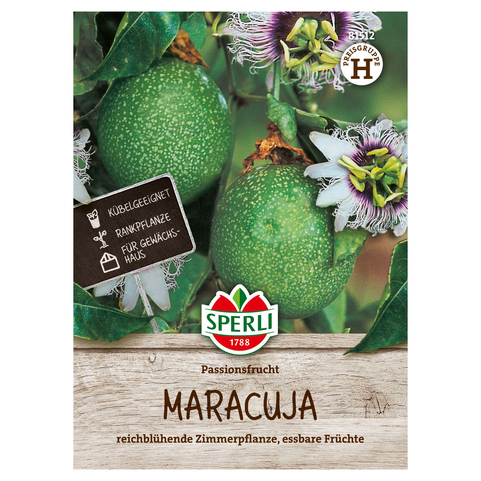 Sperli Saatgut Passionsfrucht Maracuja, violett-grün