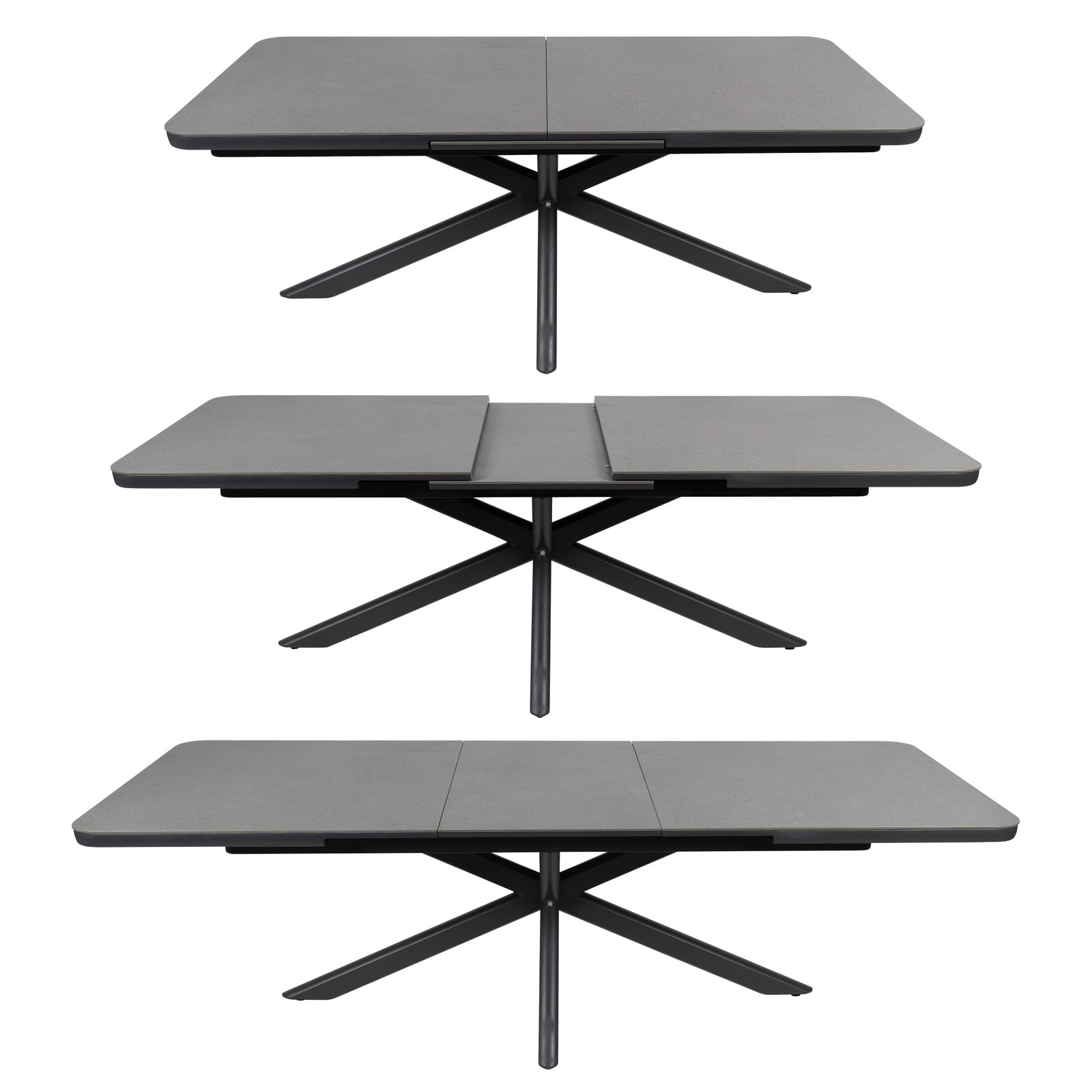 Kölle Ausziehtisch 'Florence', anthrazit, ca. 200-260 x 100 x H 75 cm Kölle Ausziehtisch 'Florence', anthrazit, ca. 200-260 x 100 x H 75 cm