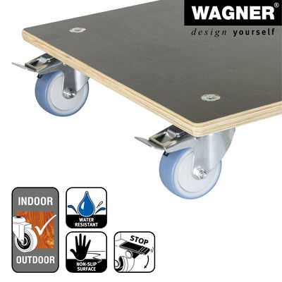 Wagner Multi-Roller 'Maxigrip', braun, ca. 48 x 48 cm Wagner Multi-Roller 'Maxigrip', braun, ca. 48 x 48 cm