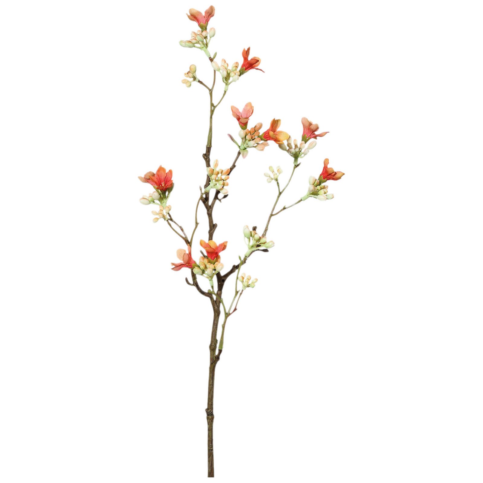 Scheinquittenzweig, Kunstpflanze, coralle, 51cm