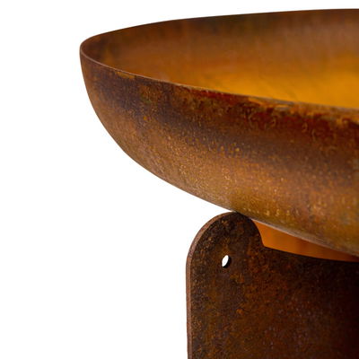 Edelstahl-Feuerstelle 'X 70', rost, 40 x 75 cm Edelstahl-Feuerstelle 'X 70', rost, 40 x 75 cm